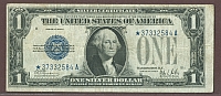 Fr.1602*, 1928B $1 Silver Certificate Star Note, VF